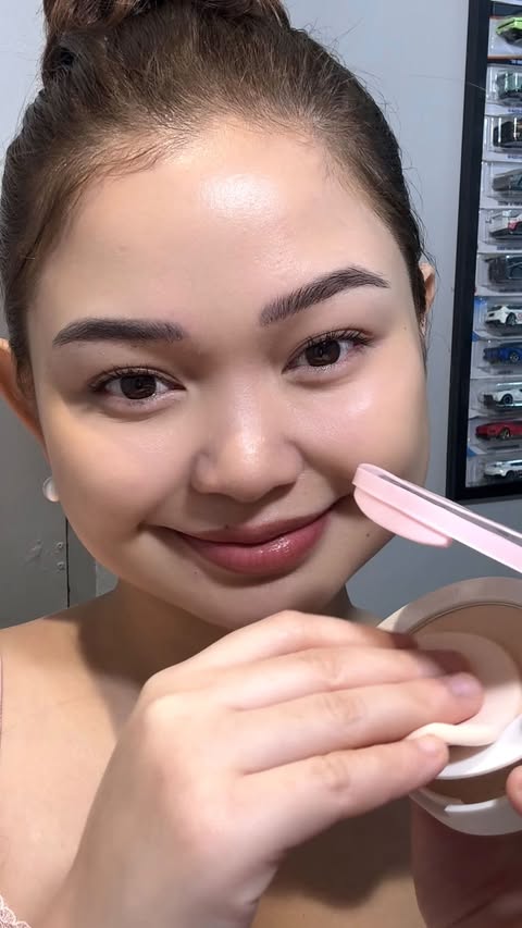 Instagram post by @joyacostaaaa for Barenbliss. Caption reads: skin but better 🤍 set with barenbliss compact....