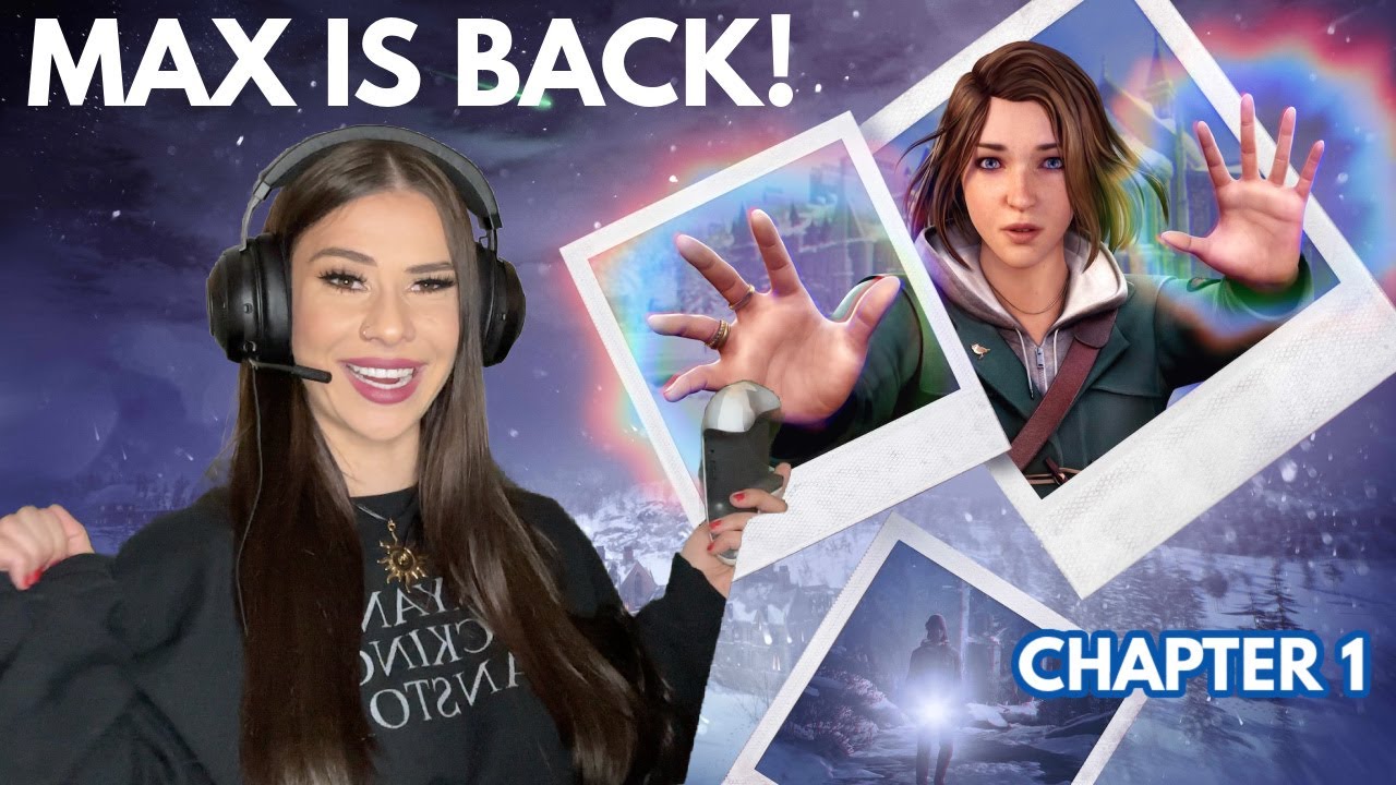 YouTube post by @SarahBaska for DraftKings. Caption reads: FINALLY playing life is strange: double exposure....