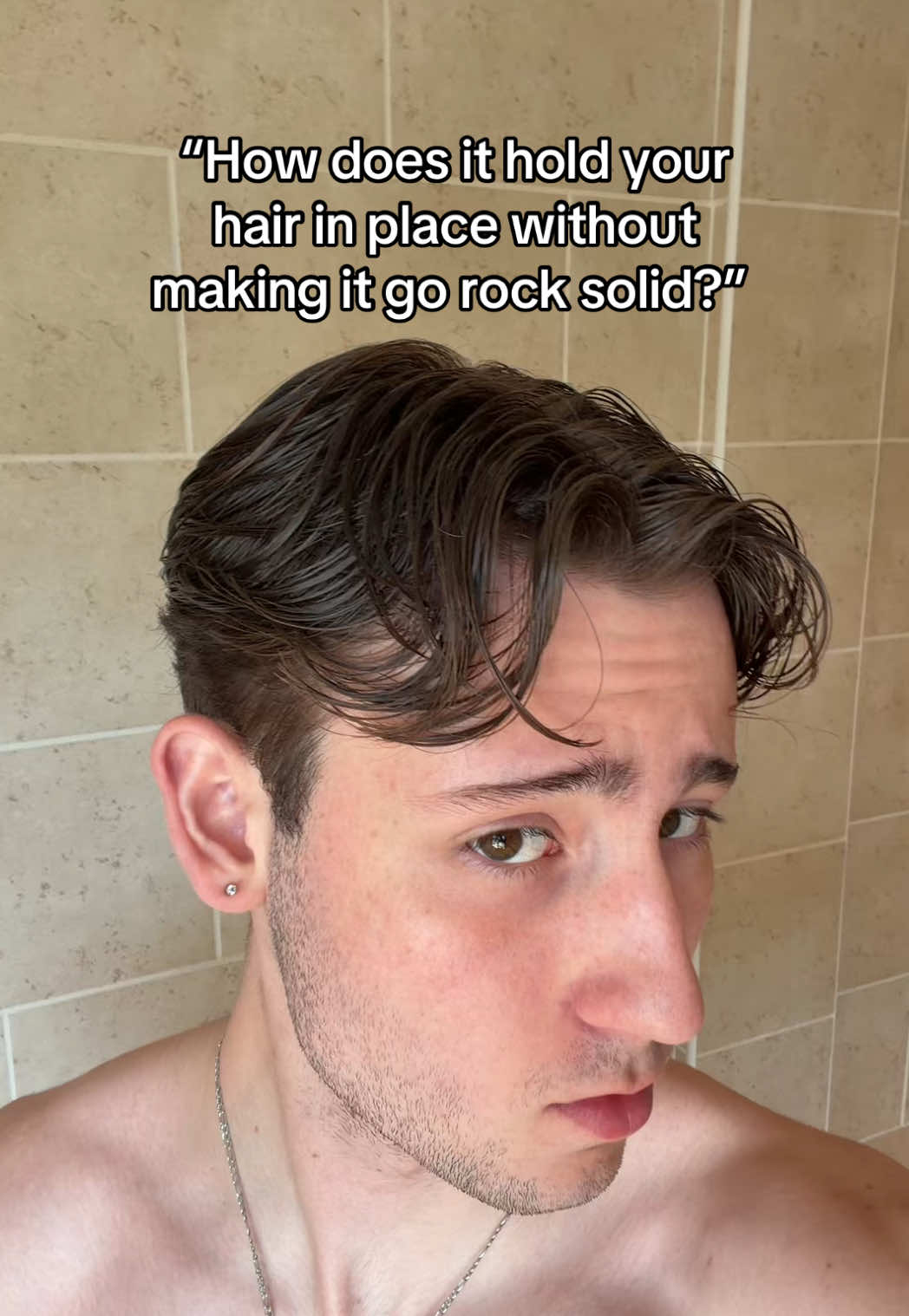 TikTok post by @optimise_ for BSSET. Caption reads: [...] 😎 #menshairstyle #tiktokmademebuyit @BSSET.