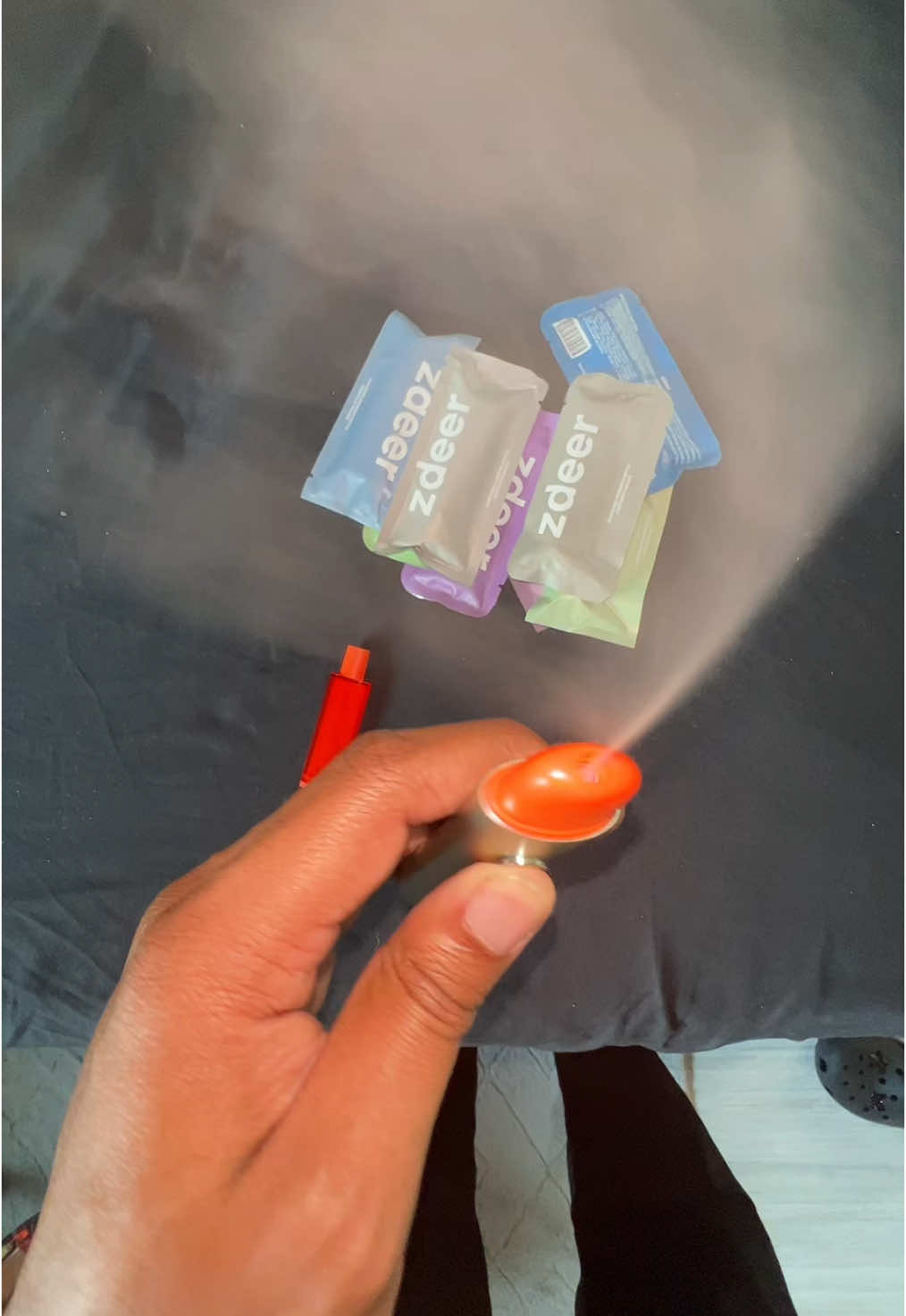 TikTok post by @jarulian_ for Zdeer. Caption reads: [...] breath spray for $35 & Free Shipping !....