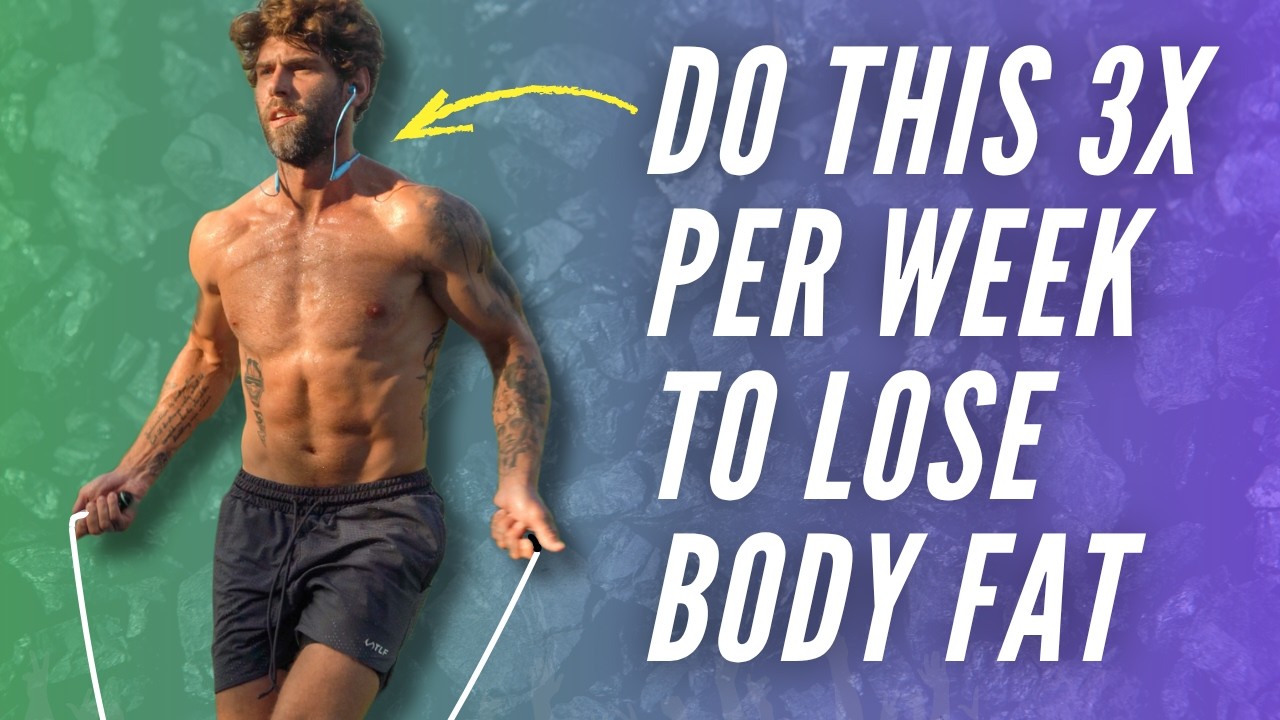 YouTube post by @JumpRopeDudes for Crossrope. Caption reads: 30 Min Jump Rope Workout To Lose BODY FAT.