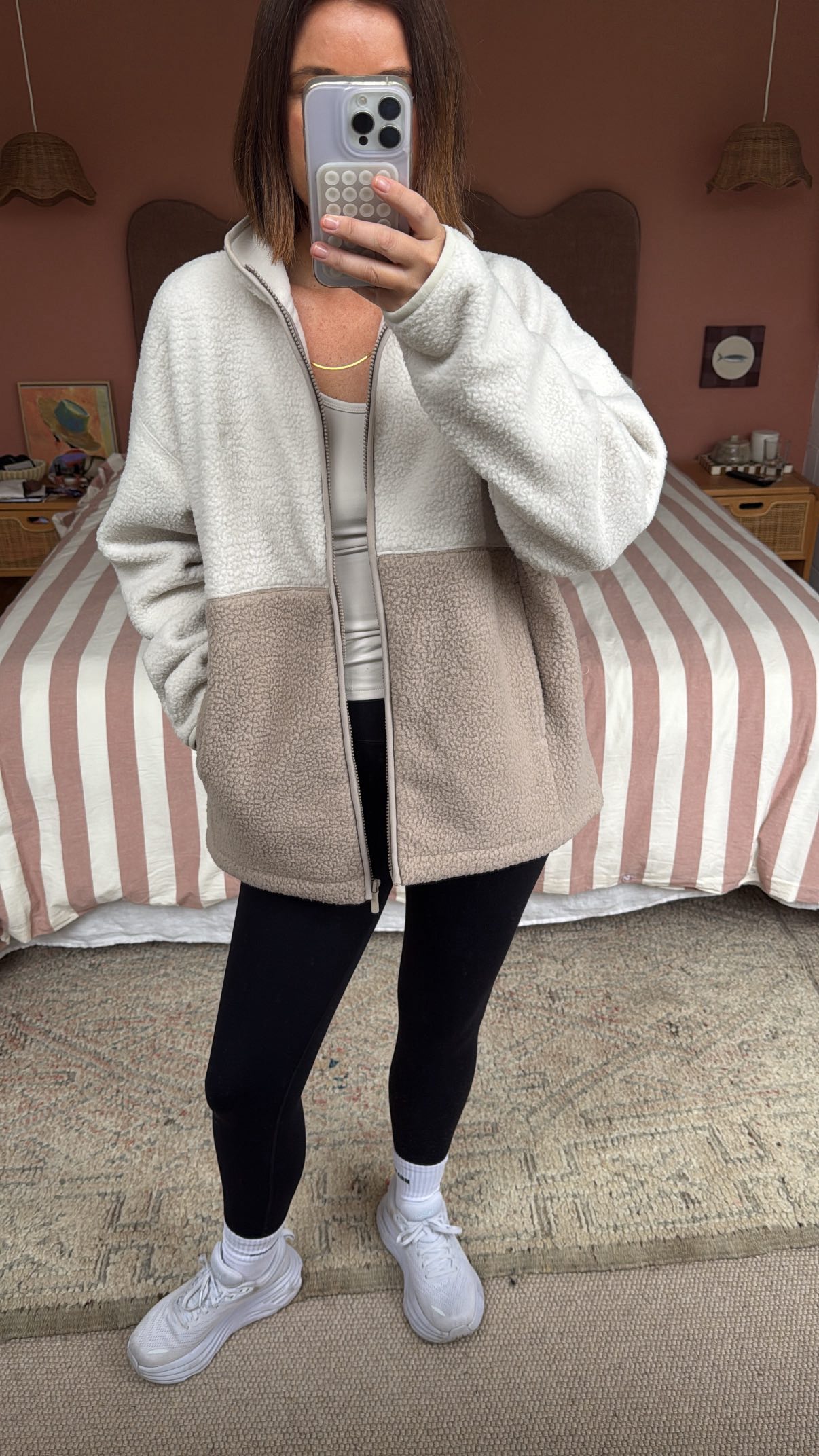 Instagram post by @emkellywears for Nimble Activewear. Caption reads: Love these pieces from @nimbleactivewear and the....