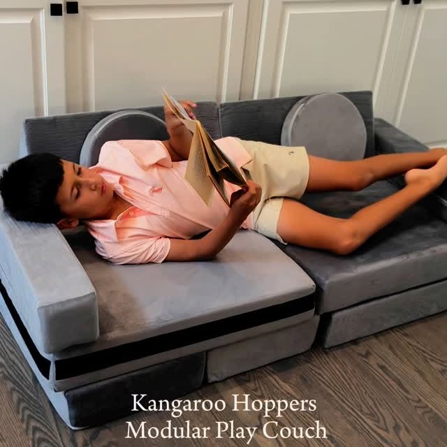 Instagram post by @live.leaf.learn for Kangaroo Hoppers. Caption reads: #ad I got this one thing to save my couch...
but....