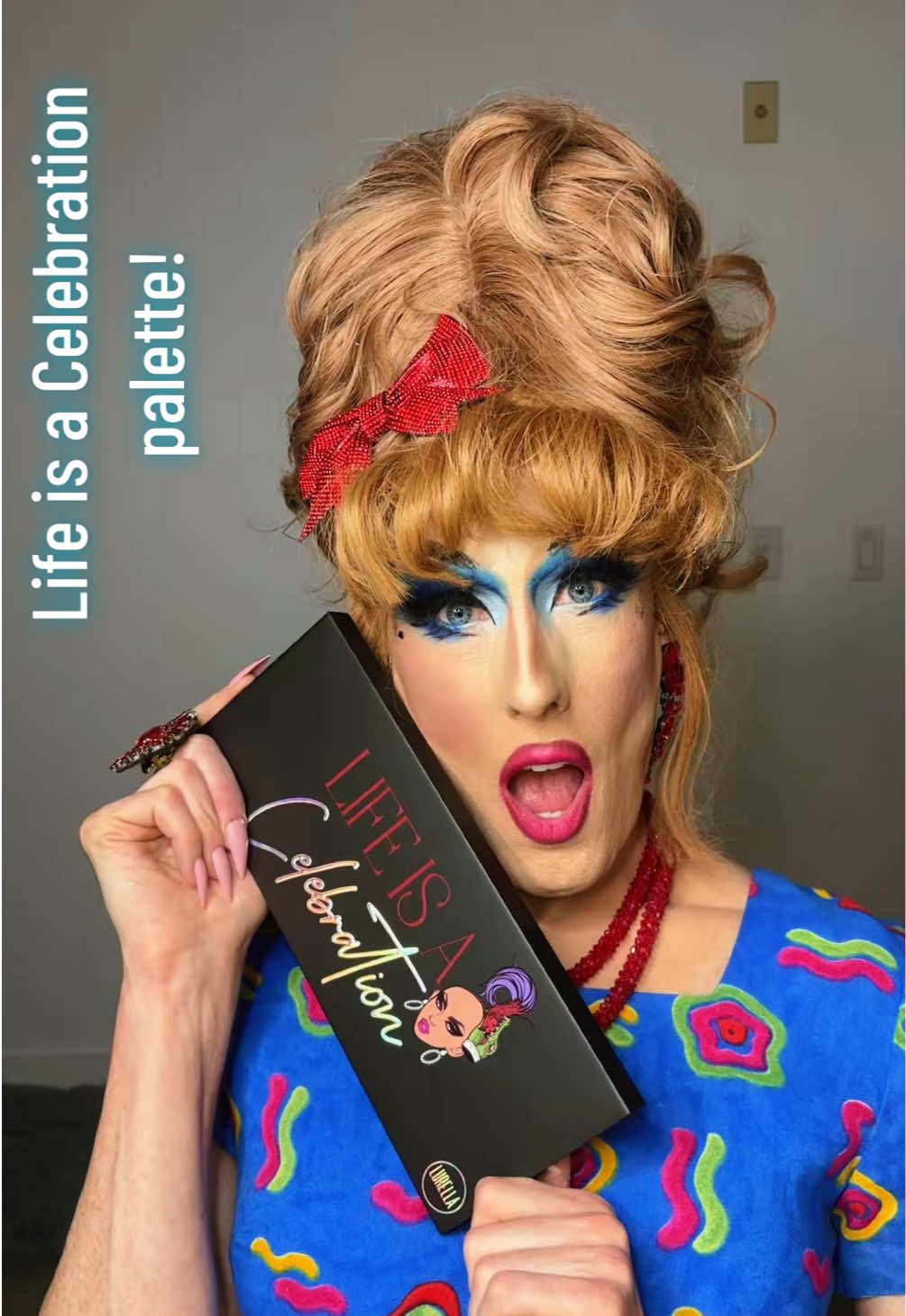 TikTok post by @anniebiotixx for Lurella Cosmetics. Caption reads: [...] is a Celebration”palette from Lurella....