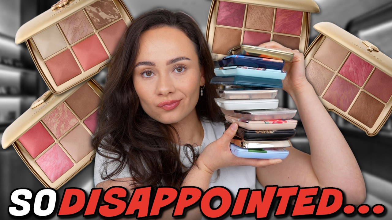 YouTube post by @MorganTurnerMakeup for bareMinerals. Caption reads: SHOP HOURGLASS HOLIDAY 2026 HERE Custom Palette....