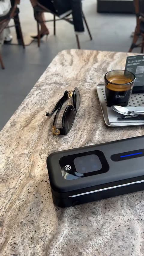 Instagram post by @maxzaharenkov for Phomemo. Caption reads: Testing the new Phomemo M832D portable printer......