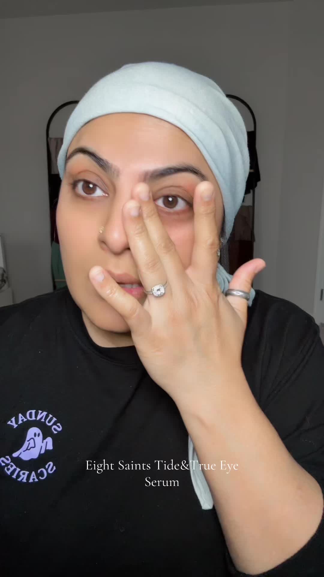 TikTok post by @maryaamkhaan.beauty for Eight Saints Skincare. Caption reads: [...] Simple, gentle, and so worth it. @Eight....
