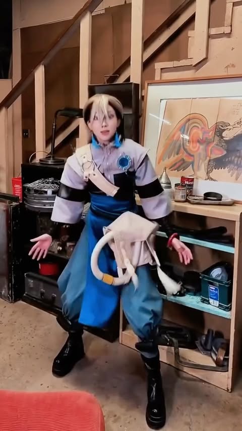 Instagram post by @danny.phantom.exe for Crunchyroll. Caption reads: [...] this @gachiakuta_o_en shoot with....