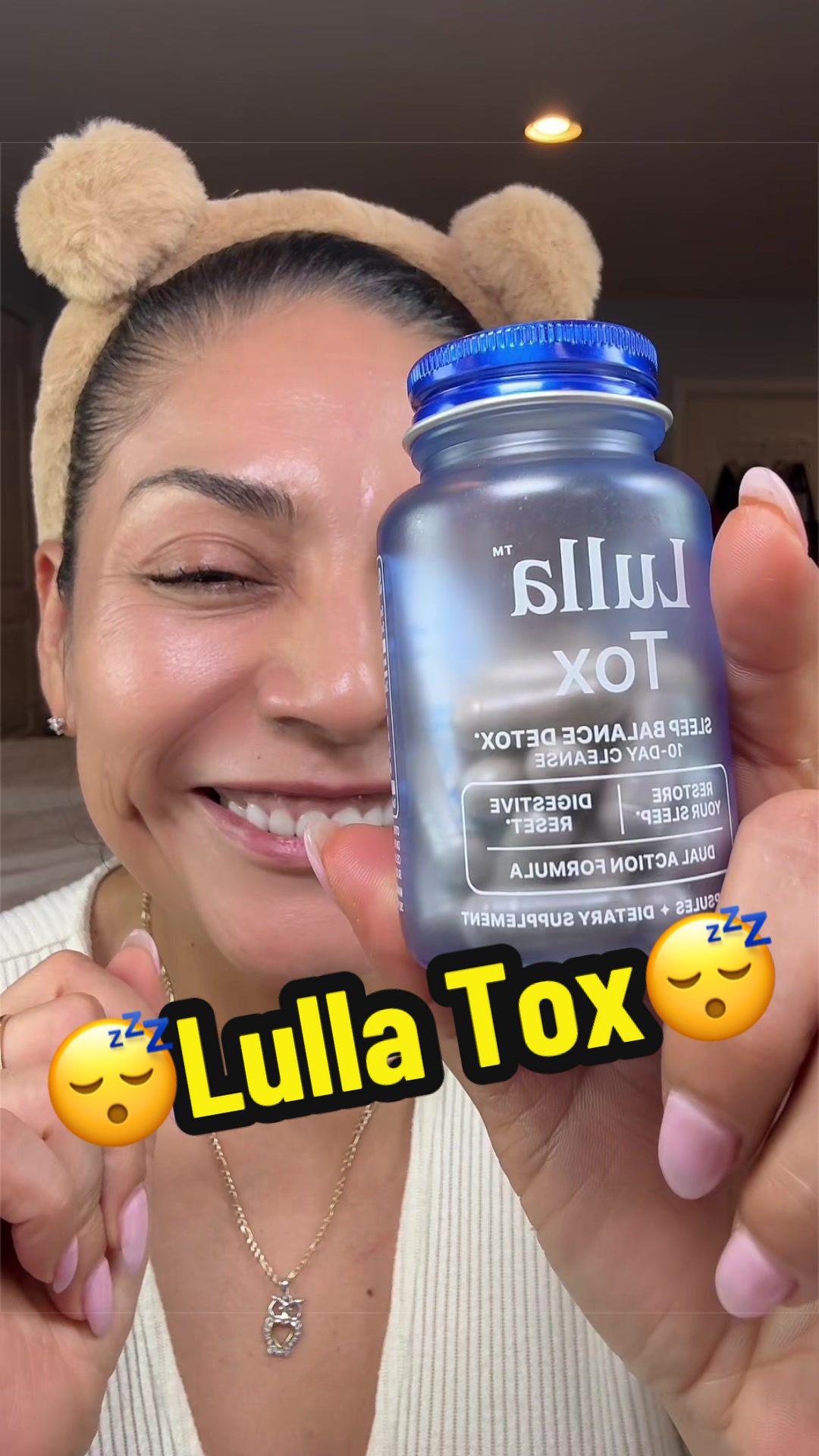 TikTok post by @lapao1111 for LullaBites. Caption reads: Reset your sleep and a better digestion in 10....