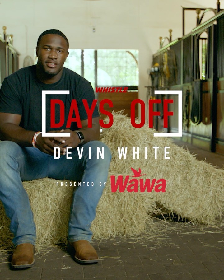 Instagram post by @devinwhite_40 for Whistle. Caption reads: [...] how to ride a bike 😤 [DAYS OFF] w/....