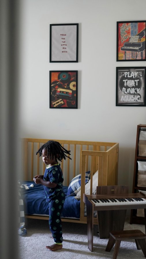 Instagram post by @tyannamyers for Babyletto. Caption reads: Watching him grow is the sweetest kind of....