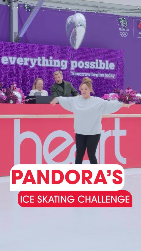 Instagram post by @pandorapresenter for NatWest. Caption reads: [...] hits the rink to take on @teamgb and....
