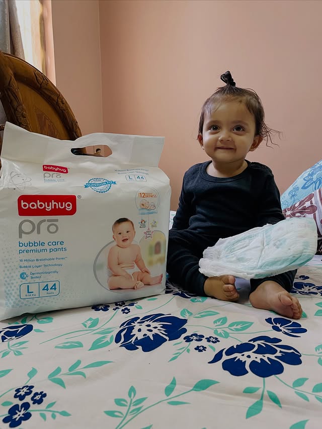 Instagram post by @meghathissside for Babyhug. Caption reads: #collaboration with @babyhug @firstcryindia 

As....