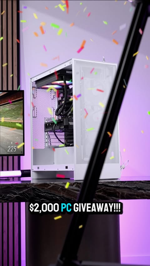 Instagram post by @tristintalkstech for NZXT. Caption reads: [...] Winner: @sarah_skrinn 🎉 $2,000 NZXT Player....