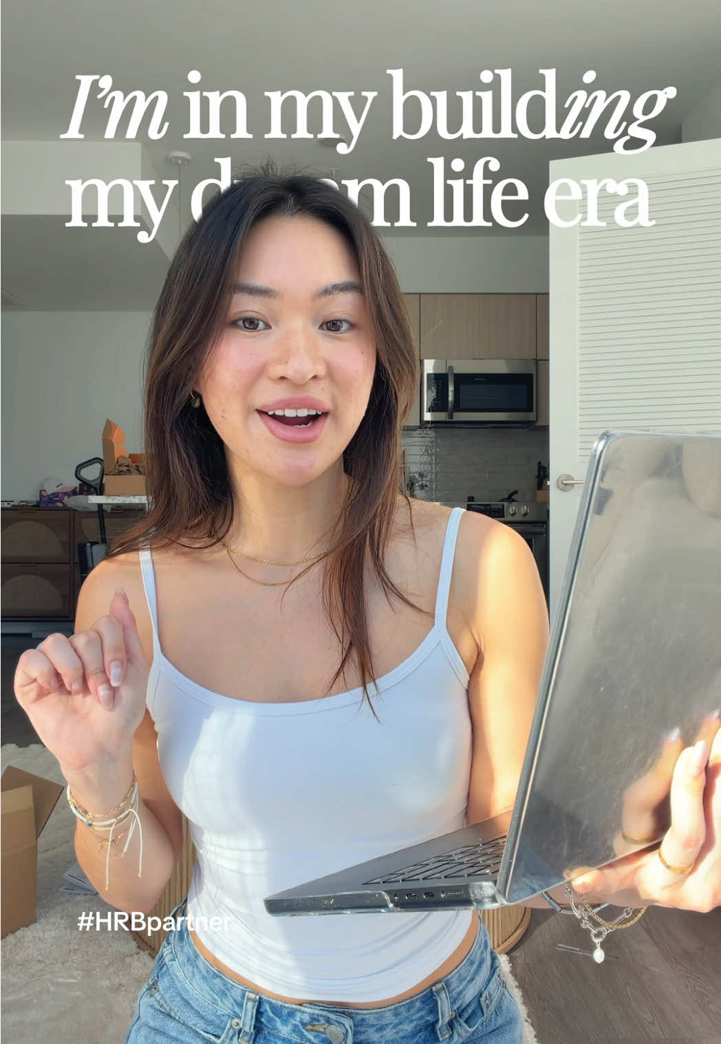 TikTok post by @damnitjanett for H&R Block. Caption reads: [...] to file those taxes. All eras welcome. @H&R....