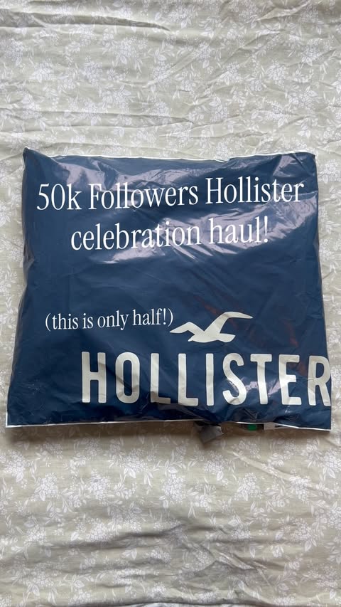 Instagram post by @lilyofthevalley081 for Hollister. Caption reads: #Hollisterpartner End of 1st uni year & 50k [...].