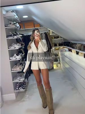 TikTok post by @broganw.x for Ego by D. Caption reads: Wearing my playsuit in size 8 🤍 @EGO FASHION.