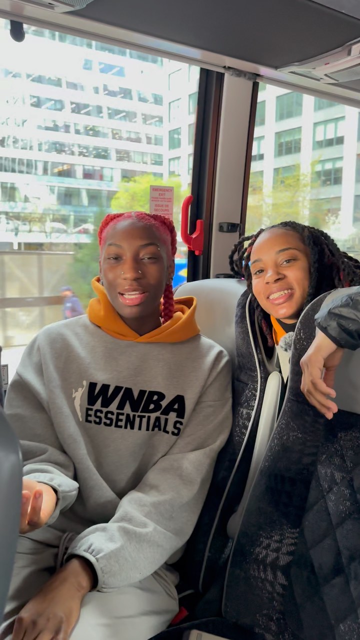 Instagram post by @packwomensbball for State Farm. Caption reads: Good morning from the @packwomensbball duo ✨

The....