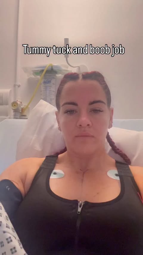 Instagram post by @iam_nbfitness for Esn. Caption reads: Tummy tuck & boob job ! I did it ♥️

All done and....