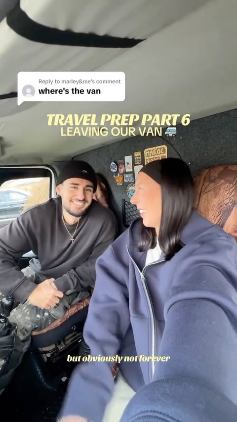 Instagram post by @laurenlouistravel for Reolink. Caption reads: [...] about the van! ad 🚐🌍✈️ big thanks to....