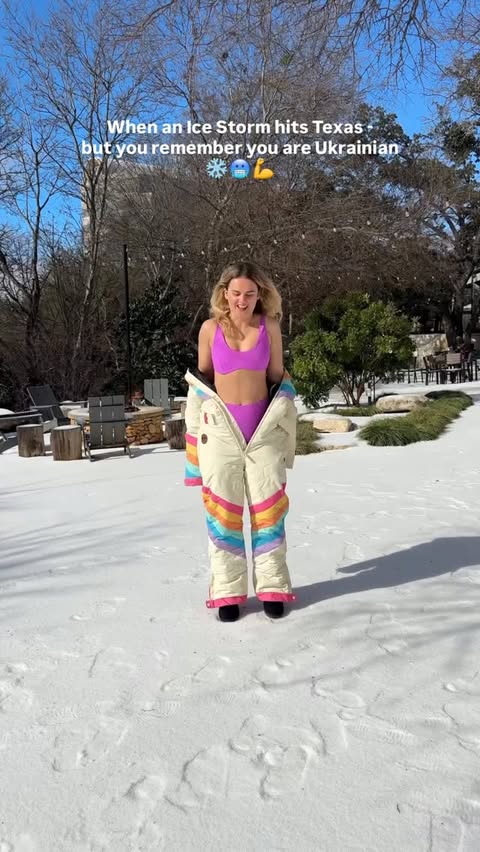 Instagram post by @lanaato for Tipsy Elves. Caption reads: [...] but the cold feels sooooo good! ⛷️....