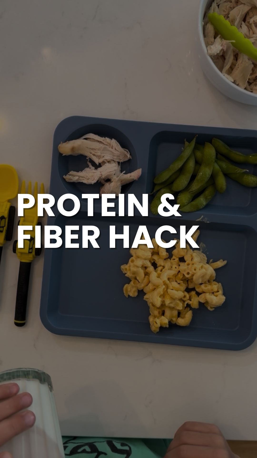 Instagram post by @thefamilynutritionist for Banza. Caption reads: #banzapartner If I wanted my kids to get in more....