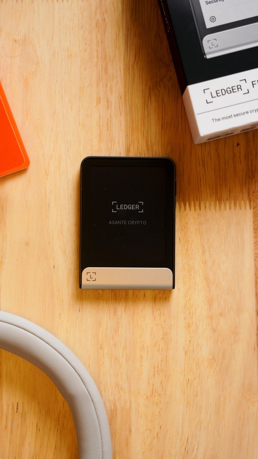 Instagram post by @_chrisasante for Ledger. Caption reads: [...] not your crypto. That’s why I use the....