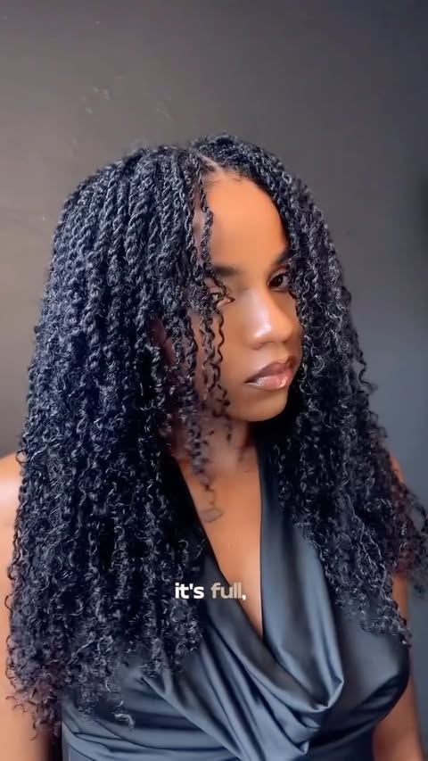 Instagram post by @_queenofcurls_ for QVR Hair. Caption reads: [...] know if you’ll be trying this!🥹 Hair:....