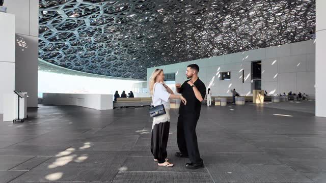 Instagram post by @superboumj for Visit Abudhabi. Caption reads: 5 days in Paradise with @visitabudhabi ✨ 🖼️....