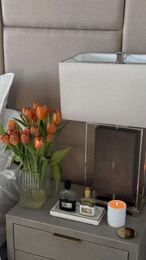 Instagram post by @camilacoelho for Creed Fragrance. Caption reads: Starting the holiday season wrapped in....