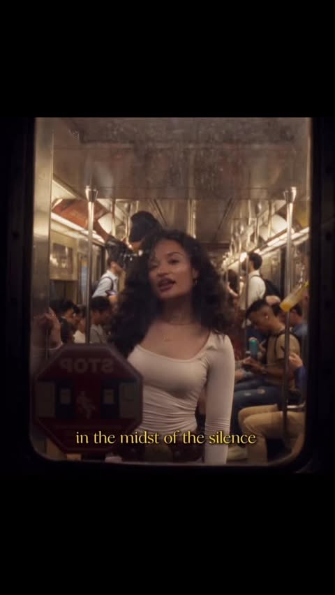 Instagram post by @iamyancyabril for En Route Jewelry. Caption reads: Train rides + emociones en Spanglish =....