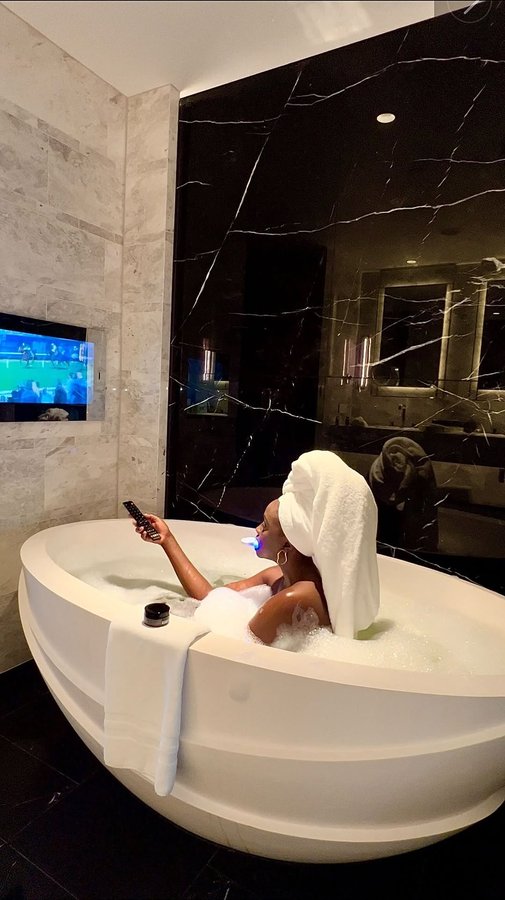 Instagram post by @suzan_mutesi for White Glo. Caption reads: I never any where without my advance tooth....