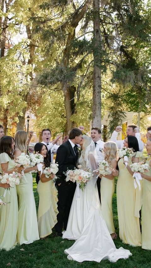 Instagram post by @paisleywrightt for Birdy Grey. Caption reads: [...] on the special day! All dressed in....