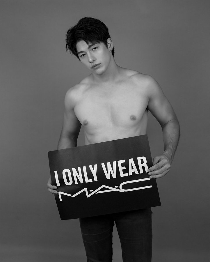 Instagram post by @lukevoyage for M·A·C Cosmetics Thailand Market. Caption reads: I don’t wear makeup to change myself. I wear MAC....