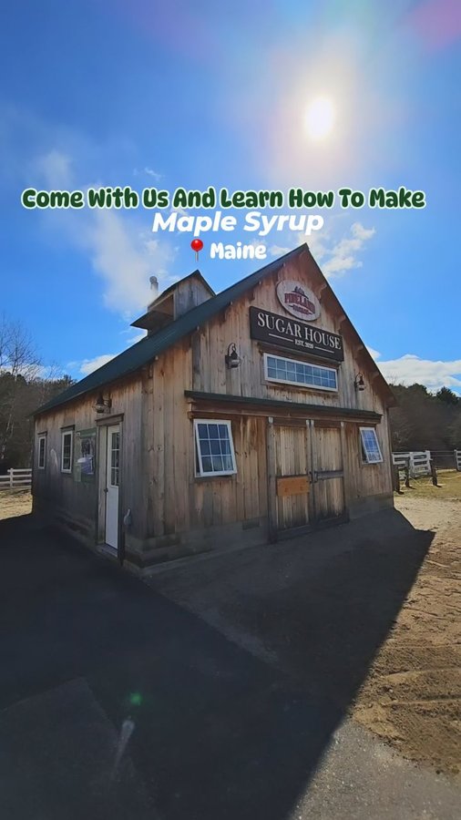 Instagram post by @travelingmainers for Visit Maine. Caption reads: We Had So Much Fun At Maine Maple Sunday Weekend....