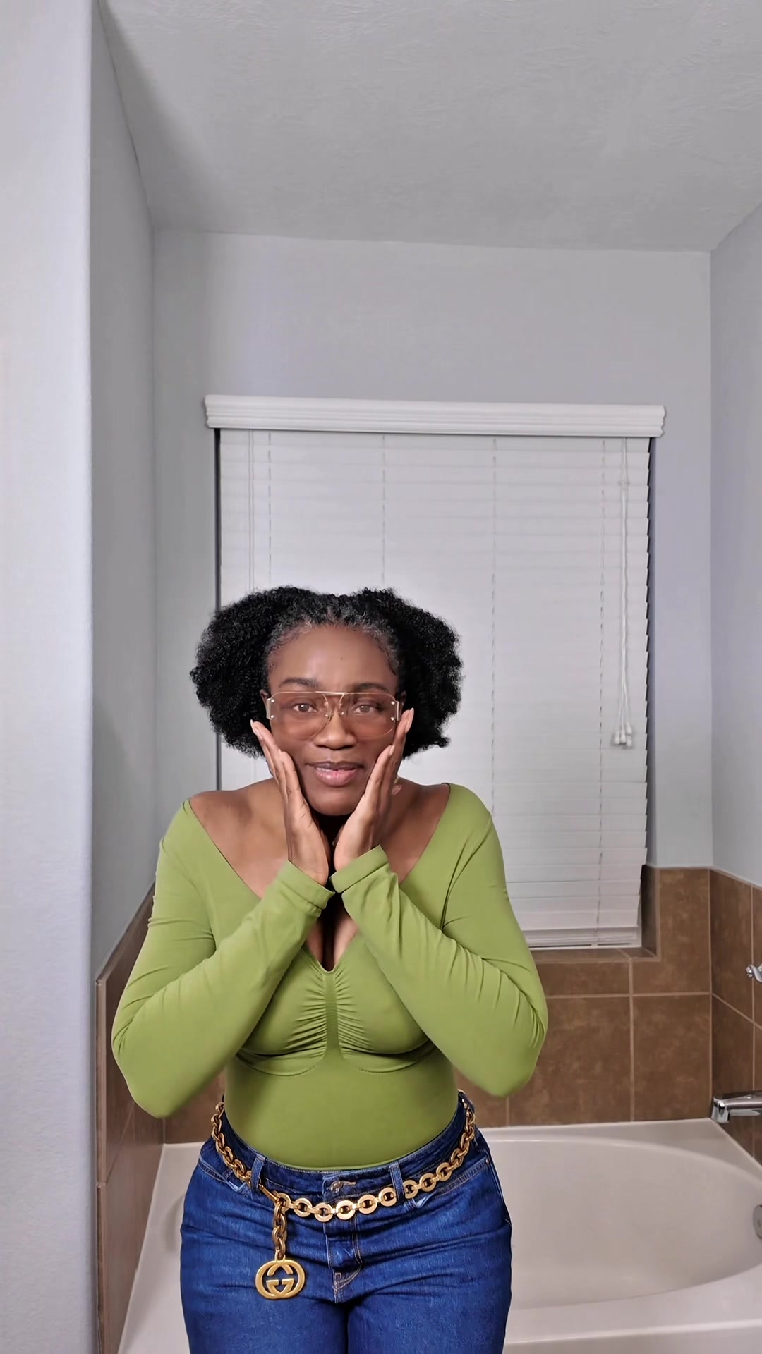 TikTok post by @judyblaq for Feelingirl. Caption reads: #AD - This video is sponsored @FeelinGirl-US ....