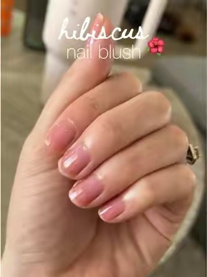 TikTok post by @danikachristinemua for LONDONTOWN. Caption reads: [...] soft jelly nails look at home with....