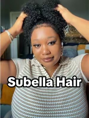 TikTok post by @youngindian9 for Subella Hair. Caption reads: This is Subella Hair 360 lace 22 inch 4C Hairline....