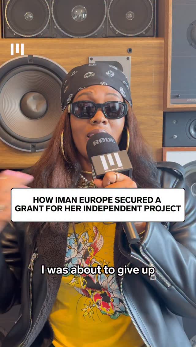 Instagram post by @kaelinellis for UnitedMasters. Caption reads: @imaneurope almost gave up on music but her....