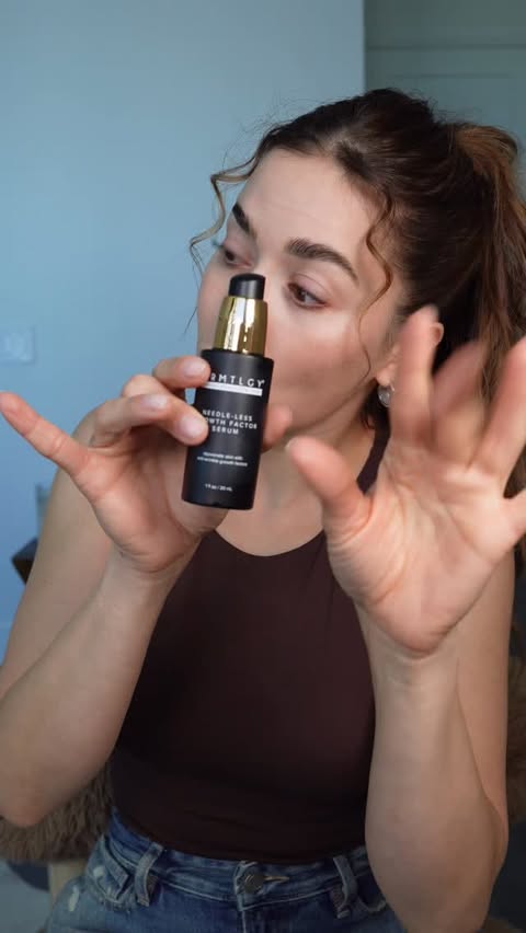 Instagram post by @alisharevel for DRMTLGY. Caption reads: Medical grade skincare @drmtlgy is now at....