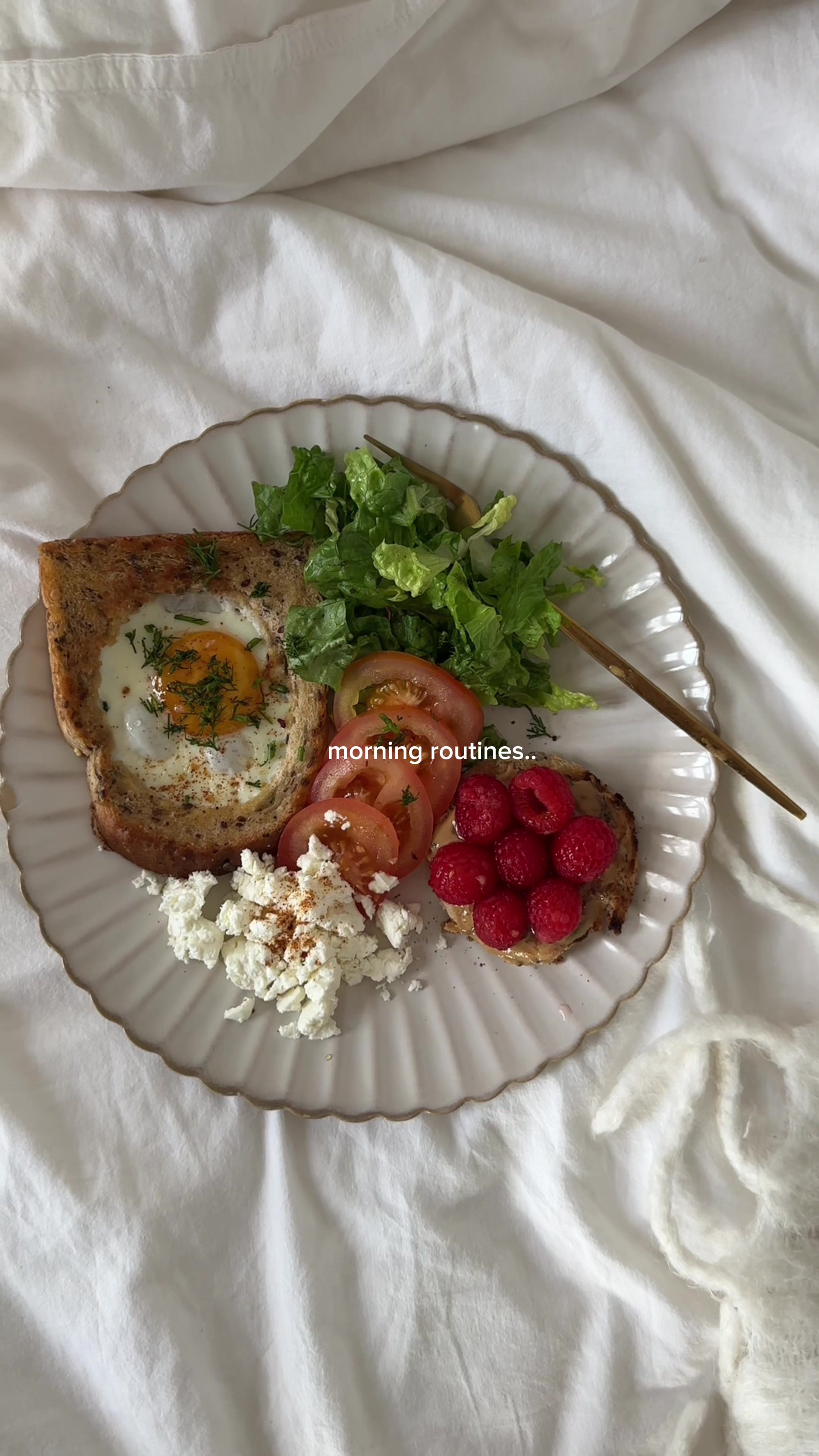 TikTok post by @toryiabts for Novomins. Caption reads: Morning routines with @Novomins 💕 for happy gut....