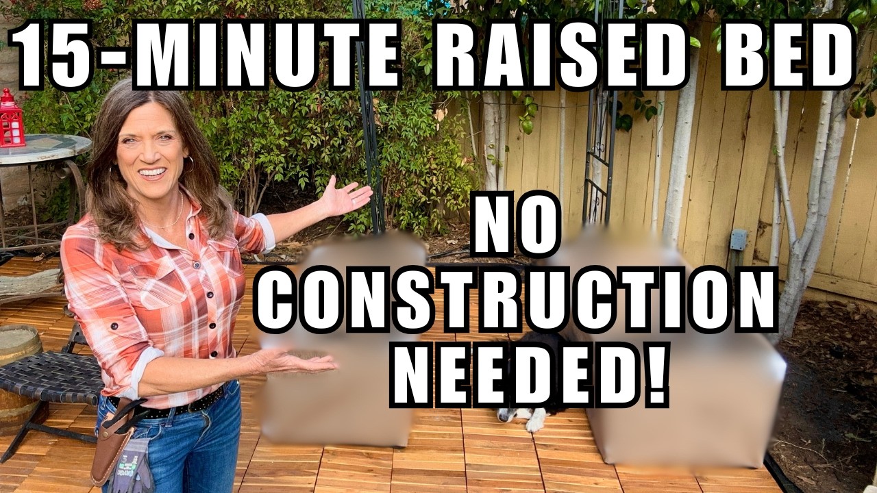 YouTube post by @CaliKim29 for Smart Pot. Caption reads: 15 Minute Raised Bed Garden—No Construction....