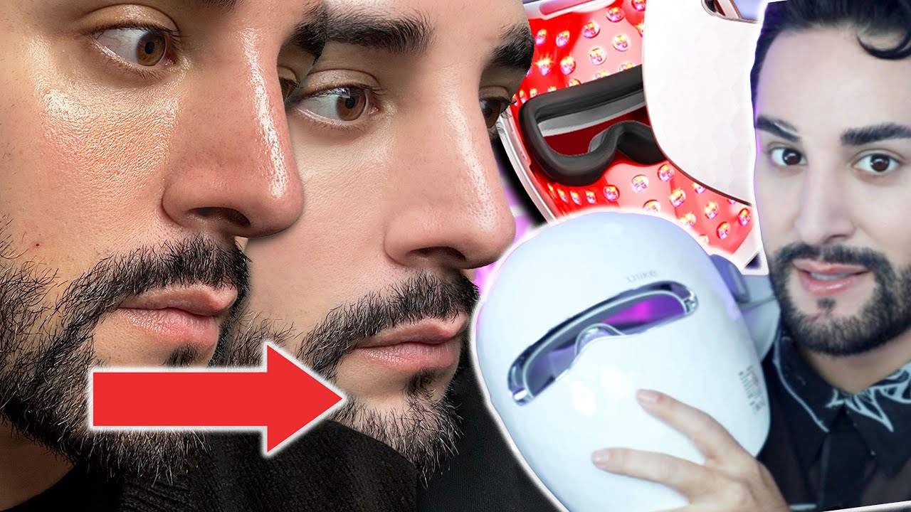 YouTube post by @RobertWelsh for Sigma Beauty. Caption reads: Why Makeup Looks Better on LED Mask-Treated Skin....