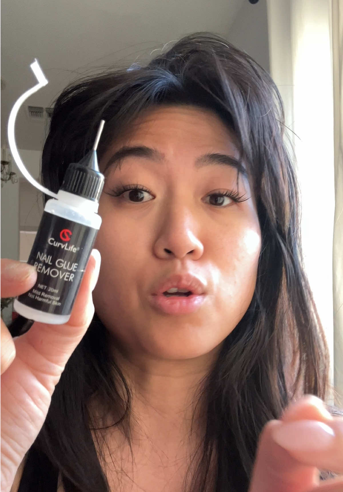 TikTok post by @typicaltinathings for CurvLife_official. Caption reads: Keeping your nails healthy is so important if you....