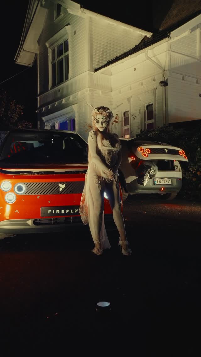 Instagram post by @alexandrajoner for BURN ENERGY DRINK. Caption reads: annonse Joners Halloween 2025 🕵🏽‍♀️🫆.