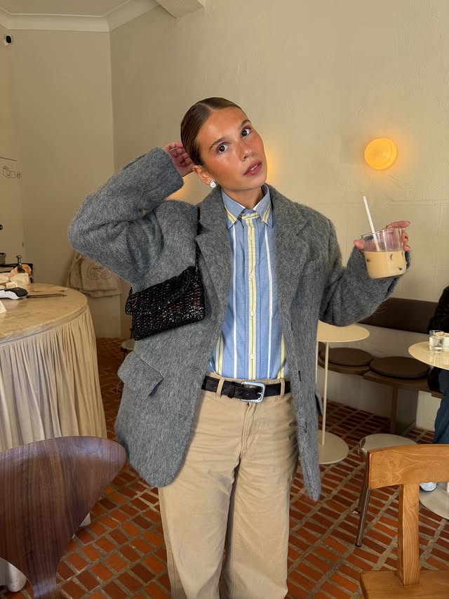 Instagram post by @ritamontezuma for Jonak. Caption reads: Gifts tagged | Going to the office vibes.