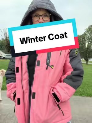 TikTok post by @steph_and_joey for MAGCOMSEN. Caption reads: MAGCOMSEN Women's Waterproof Hooded Fleece-Lined....