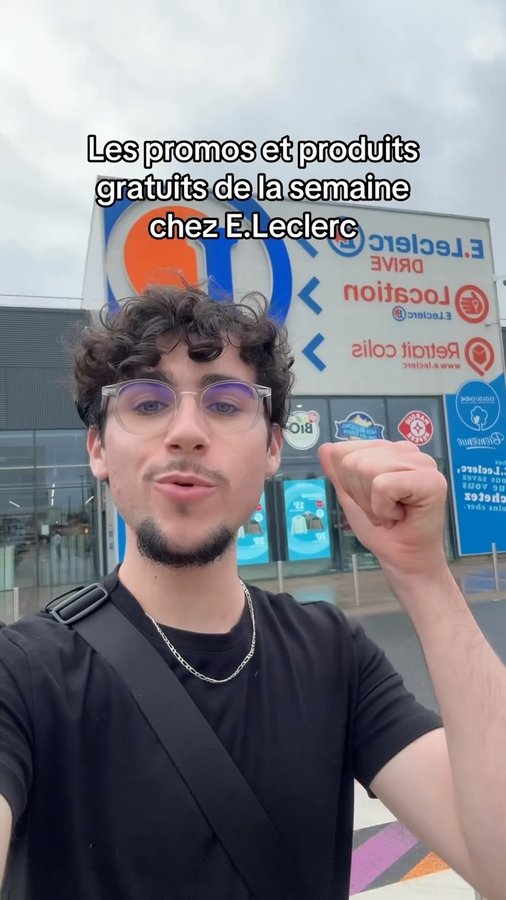 Instagram post by @nelson_mrq for E.Leclerc. Caption reads: Les grosses promos @leclerc 😱

#nelson_mrq....