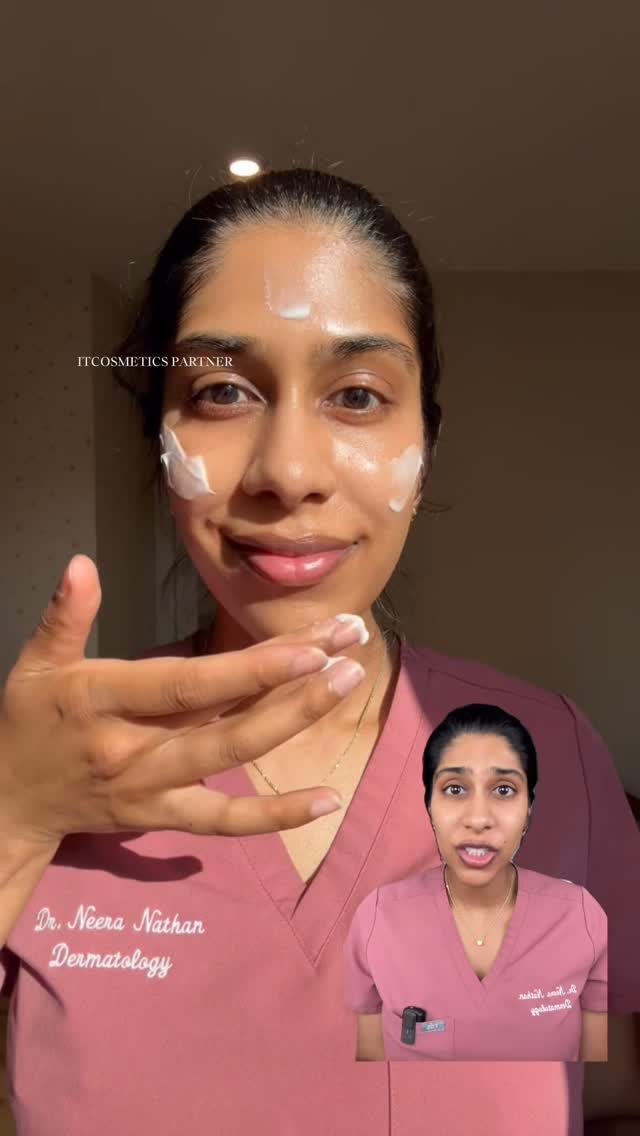 Instagram post by @dermatologysurgeon for IT Cosmetics. Caption reads: #itcosmeticspartner I wish more people knew how....