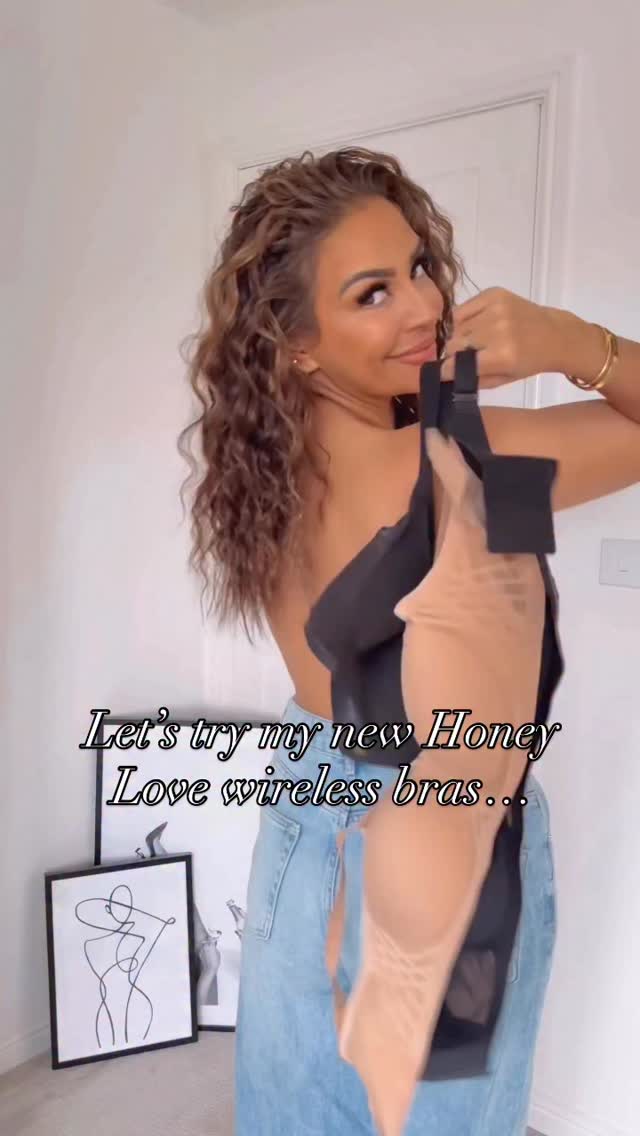 Instagram post by @natashamsandhu for Honeylove. Caption reads: These @honeylove bras are the bras I didn’t know I....